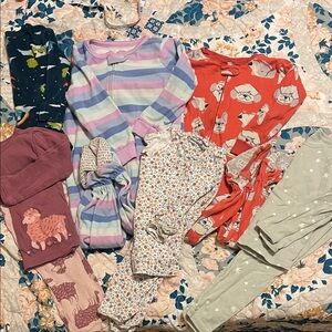 24M/2T Long sleeve Winter Girls pajama lot